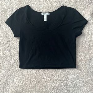 Black crop top